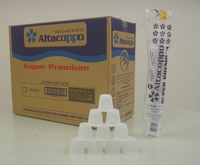 ALTACOPPO - COPO 050ML PREMIUM BRANCO - PT.100UN