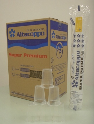 ALTACOPPO - COPO 300ML PREMIUM TRANSPARENTE - CX.20X100UN