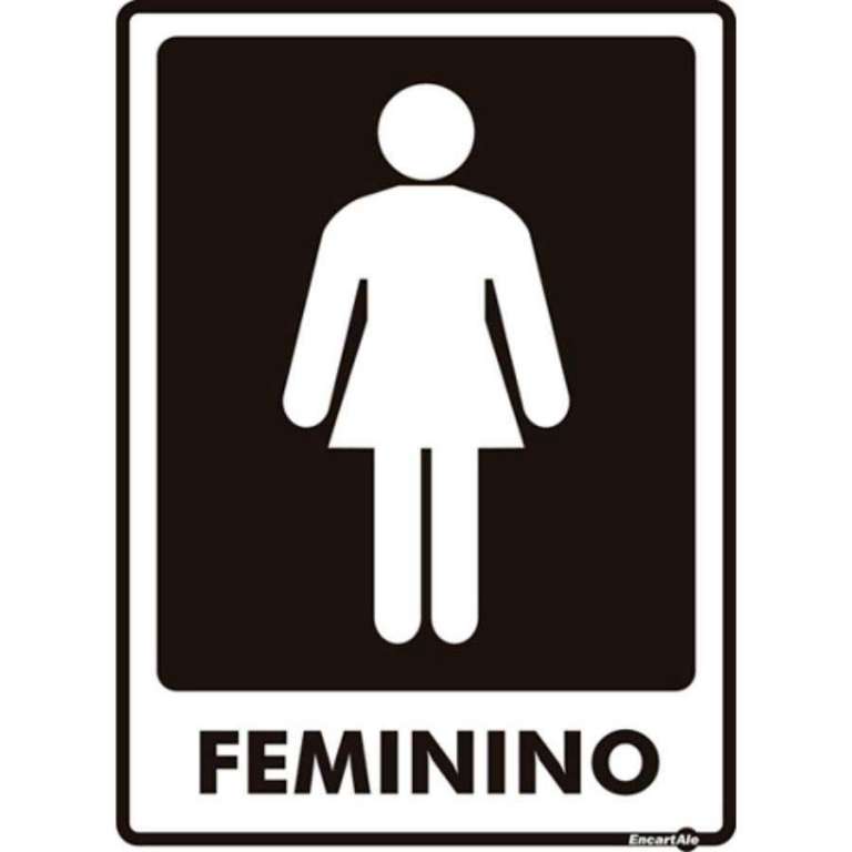 ENCARTALE - PLACA 15X20 FEMININO (PS65) - UN