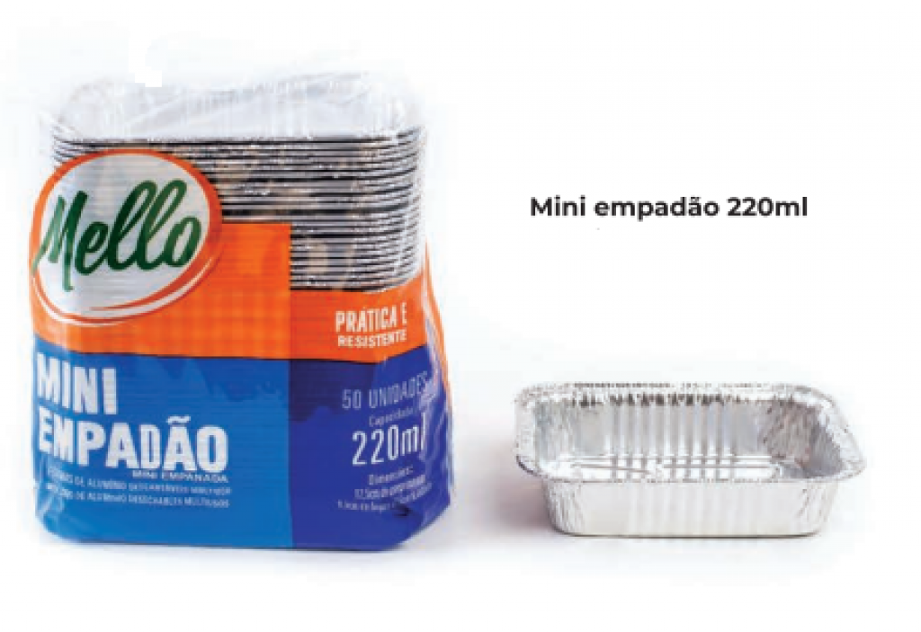 MELLO - FORMINHA 220ML MINI EMPADAO (125X95X25) - PT.10UN