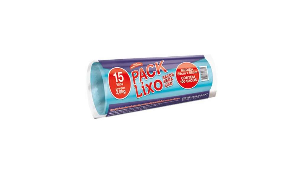 PACK LIXO TOP 015 LITROS AZUL 39X58 RL 60 UN