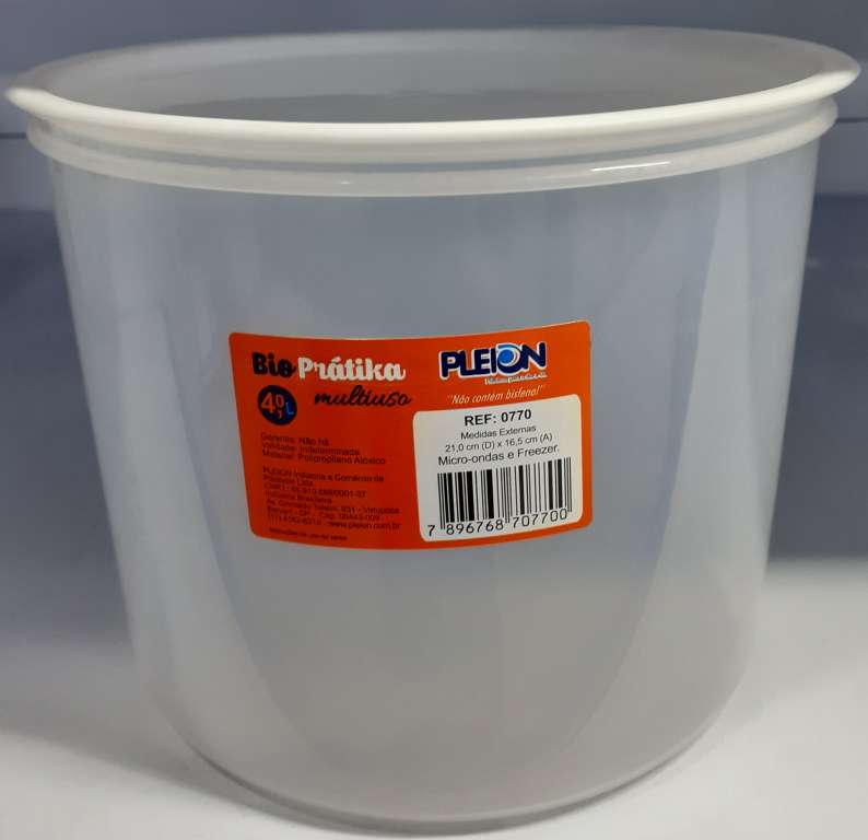 PLEION - POTE MULTI-USO C/TAMPA (0770) 4,00 LITROS - UN