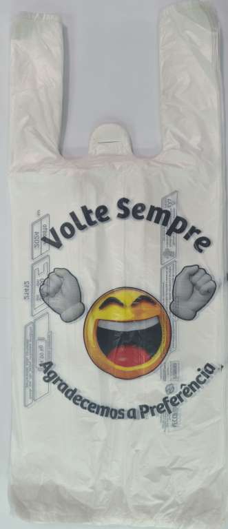 RMPK - SACOLA IMPRESSA-B5 VOLTE SEMPRE SMILEY 36X50 (3 CORES) - PT.02KG