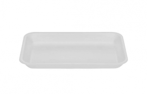BOM APETITE - BR02 BANDEJA RASA BRANCA (140X210X17MM) - PT.100UN