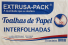 MP - TOALHA INTERFOLHA EXTRUSA BRANCO-1 20X20 - PT.1000FLS